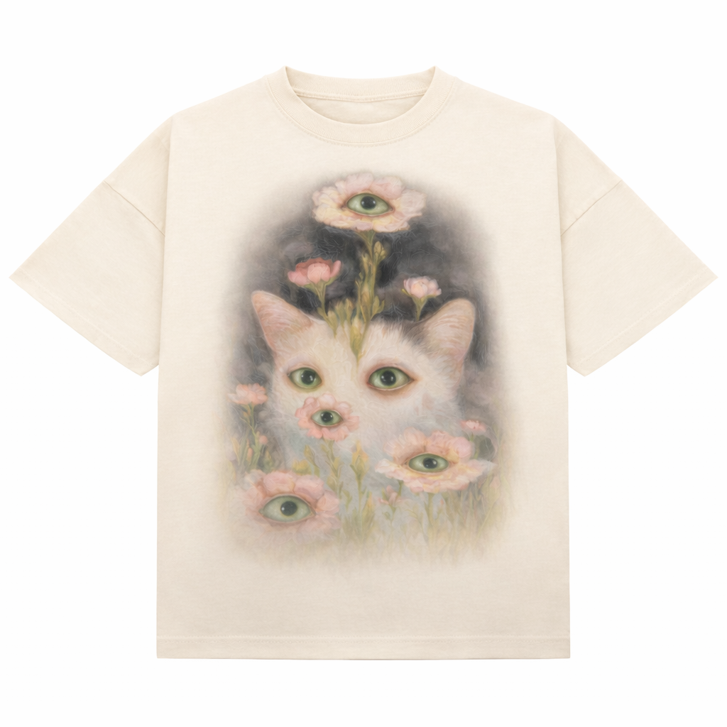Eyes in the Garden T-shirt (Cream)